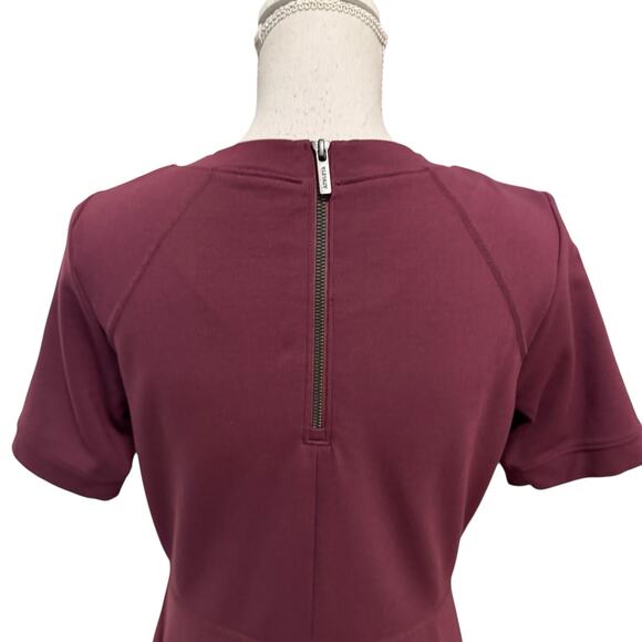 Athleta En Route Dress Ponte Knit Fit and Flare Activewear Chianti Burgundy M - Picture 7 of 12